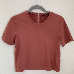 Zara. Pink shirt sleeve. Top.